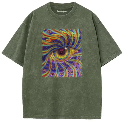 Psychedelic Gaze Washed T-shirt