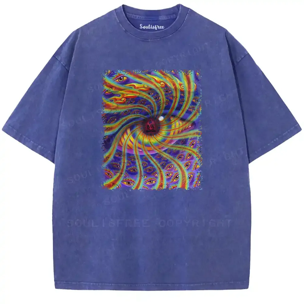 Psychedelic Gaze Washed T-shirt