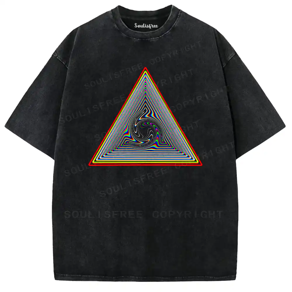 Triangular Vortex Washed T-shirt