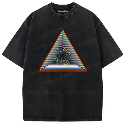 Triangular Vortex Washed T-shirt