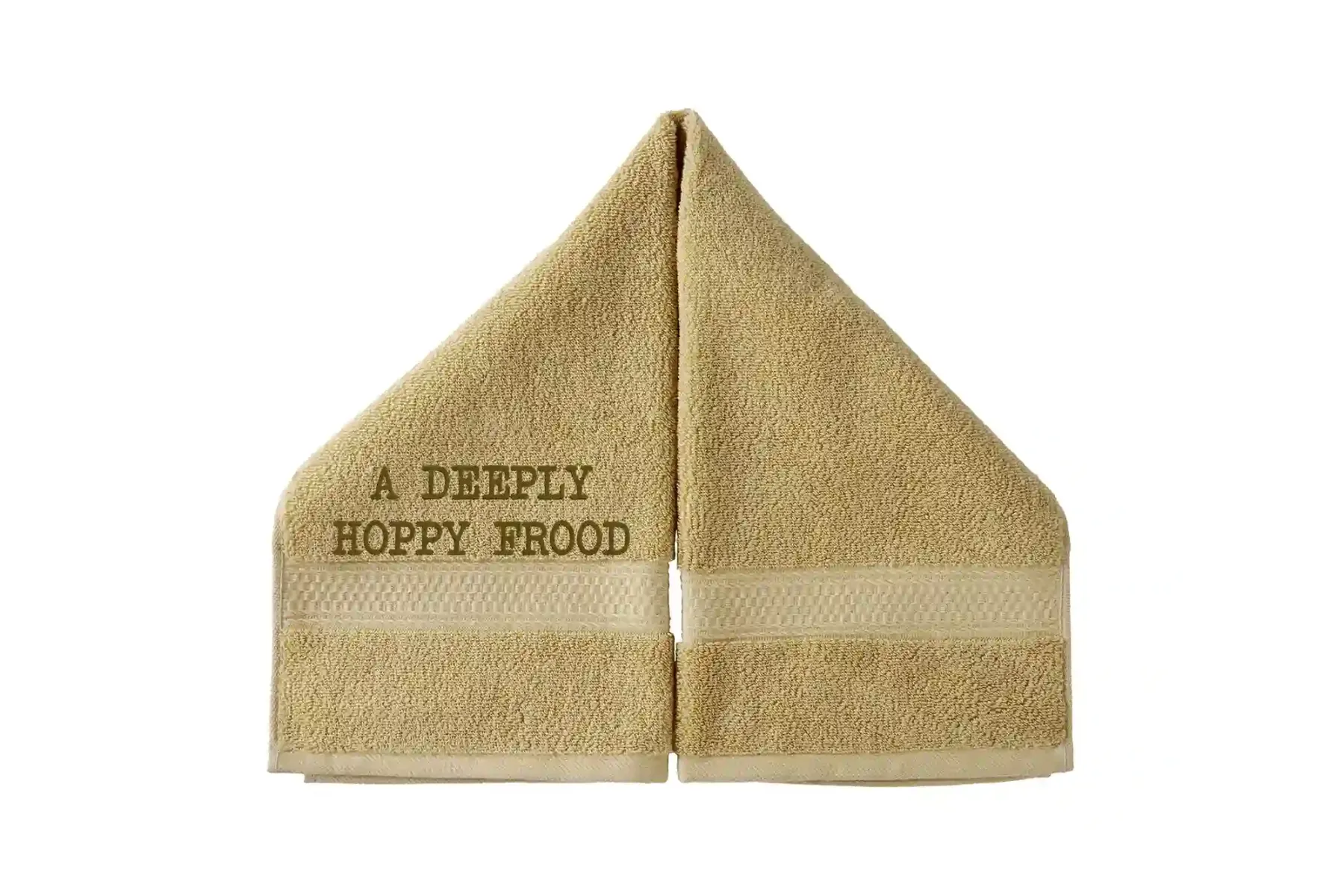 A Deeply Hoppy Frood Embroidered Hand Towel