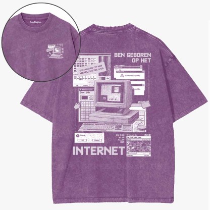 Soulisfree Born On The Internet Washed Tee
