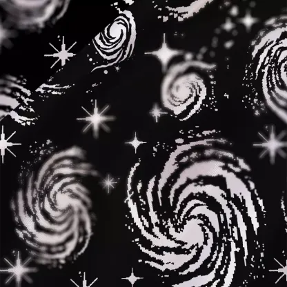 Soulisfree Galactic Swirl: A Cosmic Journey Satin Mini Dress