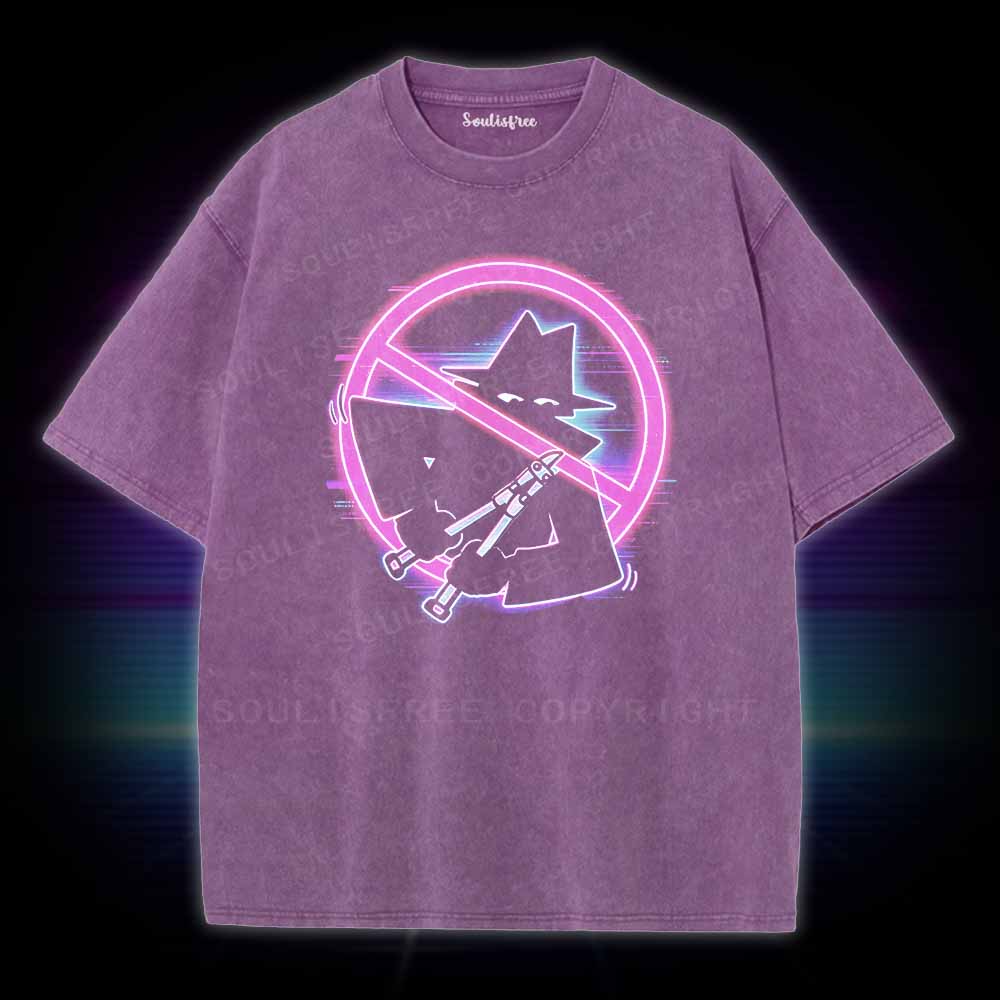Soulisfree Retro Cyberpunk Spy Washed Tee