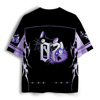 Soulisfree Psychedelic Cat Aesthetic Jersey