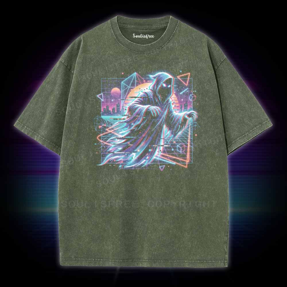 Soulisfree 80s Ghost Glitch Washed Tee