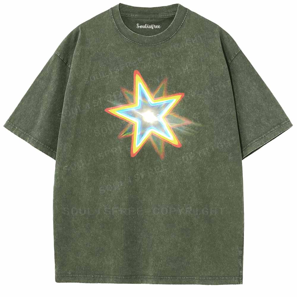 Soulisfree Neon Soul Starlight Washed Tee