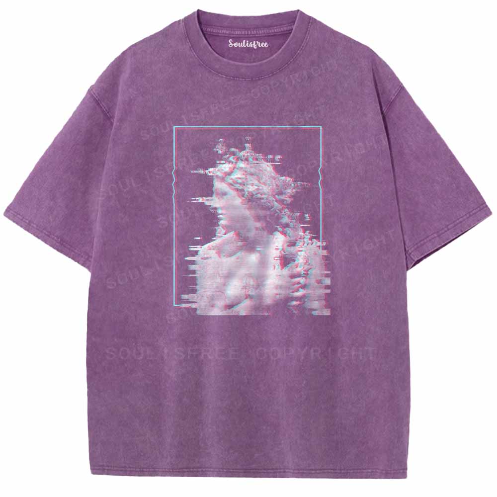Soulisfree Cyber Classical Statue Washed Tee