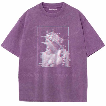 Soulisfree Cyber Classical Statue Washed Tee