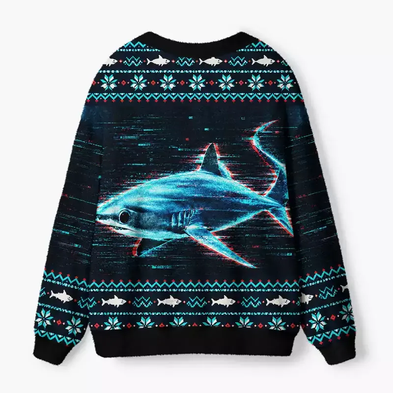 Soulisfree Ern What the Freak Fuzzy Cardigan Sweater