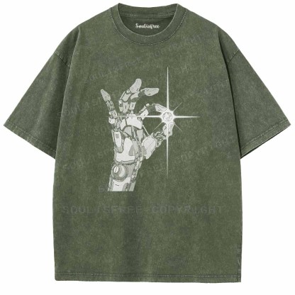 Soulisfree Grasp The Cosmic Light Washed Tee
