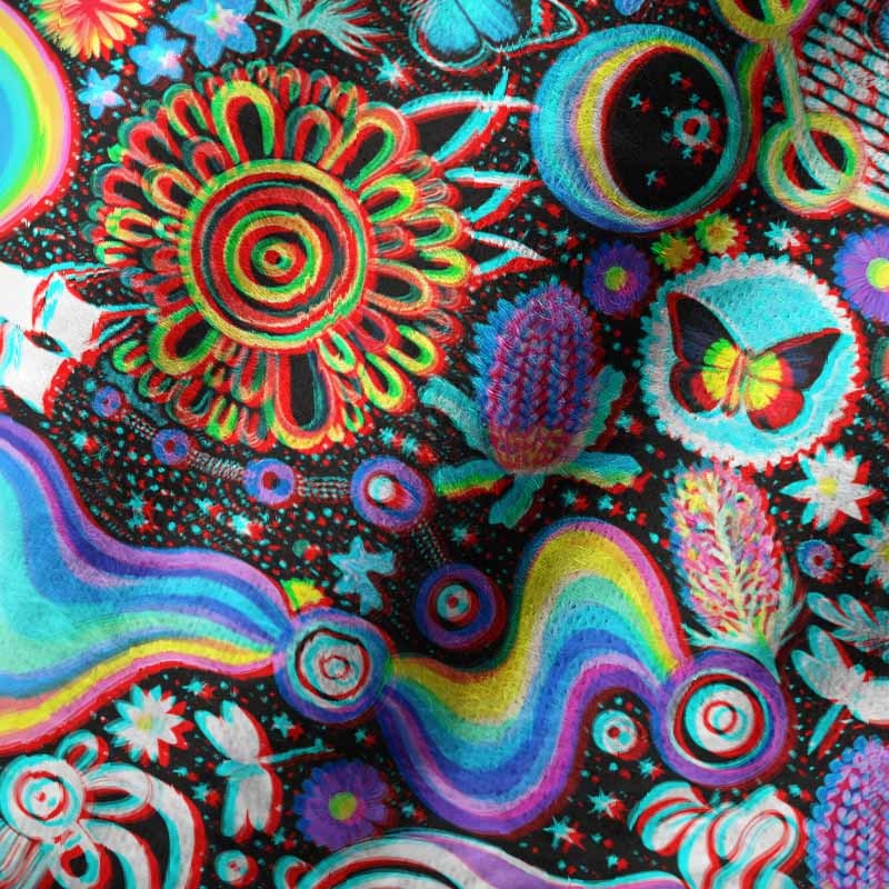 Soulisfree Glitch Cosmic Dream Fuzzy Beanie