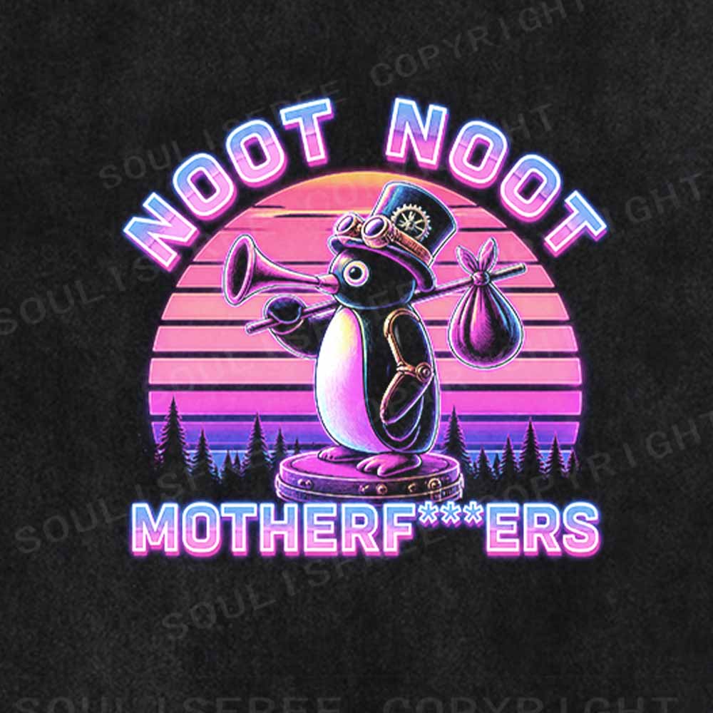 Soulisfree Noot Noot Pingu Washed Tee