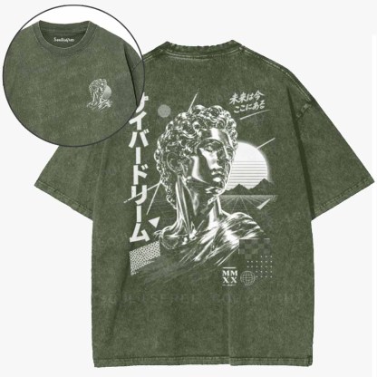Soulisfree  Dreams Of A Retro Future Washed Tee
