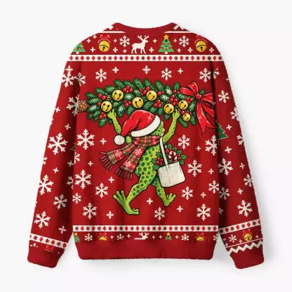 Soulisfree We Jingle At Dawn Fuzzy Crewneck Sweater