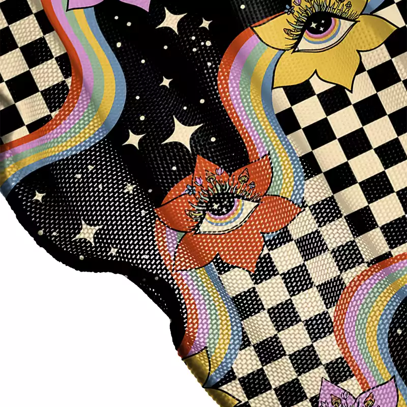 Soulisfree Vision Trip  Sheer Mesh Cover Up