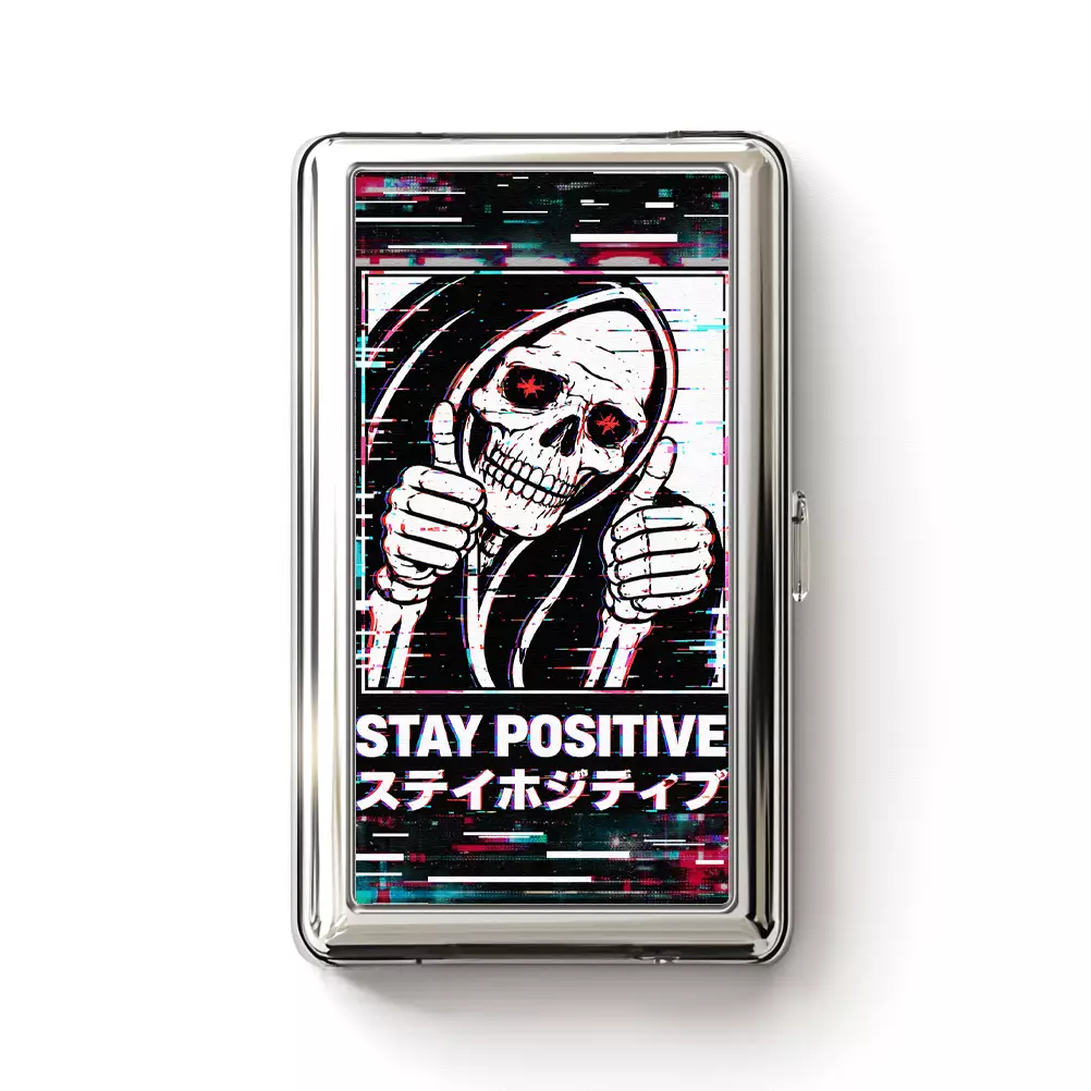 Soulisfree STAY POSITIVE Metal Pocket Case