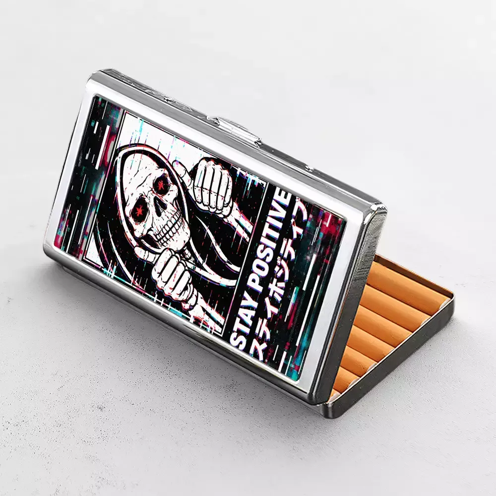 Soulisfree STAY POSITIVE Metal Pocket Case