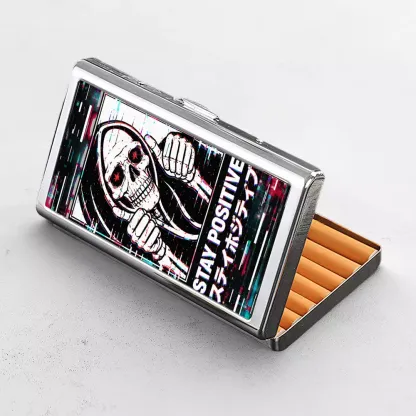 Soulisfree STAY POSITIVE Metal Pocket Case