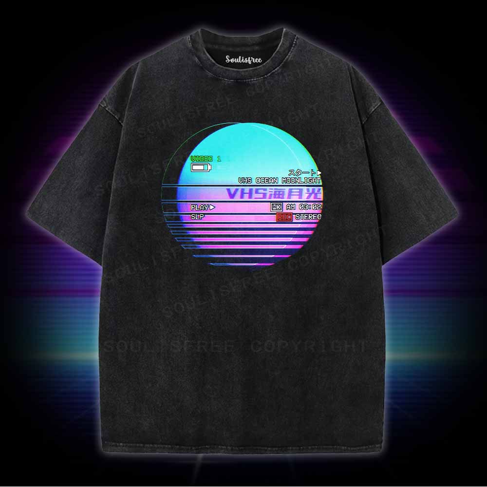 Soulisfree VHS Ocean Moonlight Washed Tee