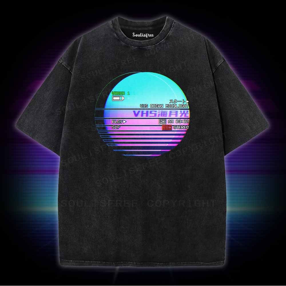 Soulisfree VHS Ocean Moonlight Washed Tee
