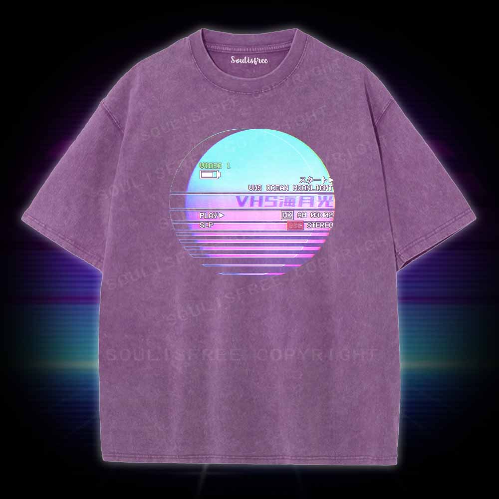 Soulisfree VHS Ocean Moonlight Washed Tee