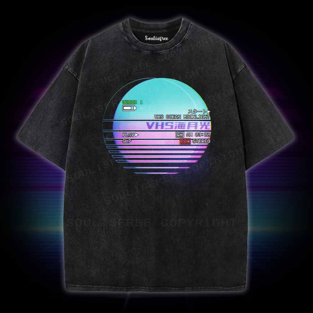 Soulisfree VHS Ocean Moonlight Washed Tee