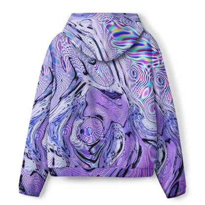 Soulisfree  Hypnotic Purple Vortex All-Over Print Hoodie