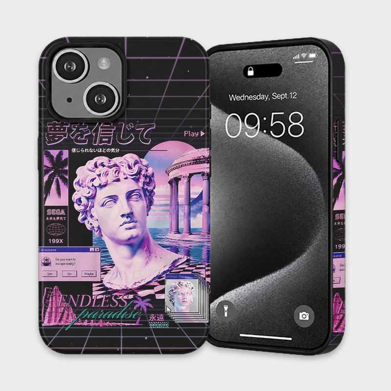 Soulisfree Vaporwave Statue Matte Phone Case