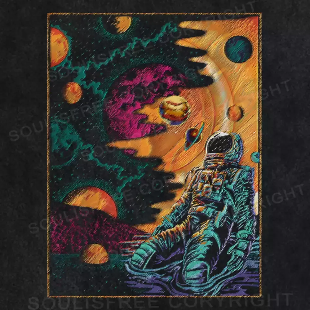 Staring into Infinity Washed Space T-shirt