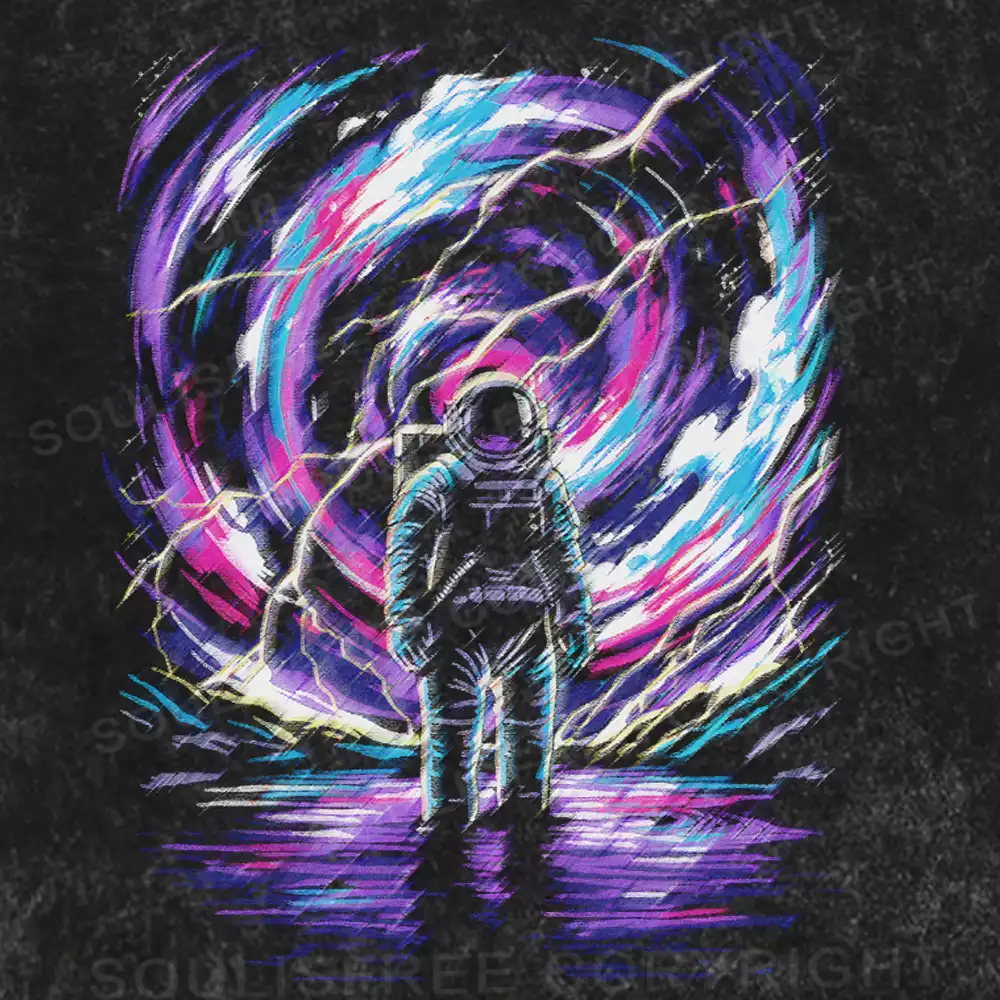 Cosmic Rebel Washed Space T-shirt