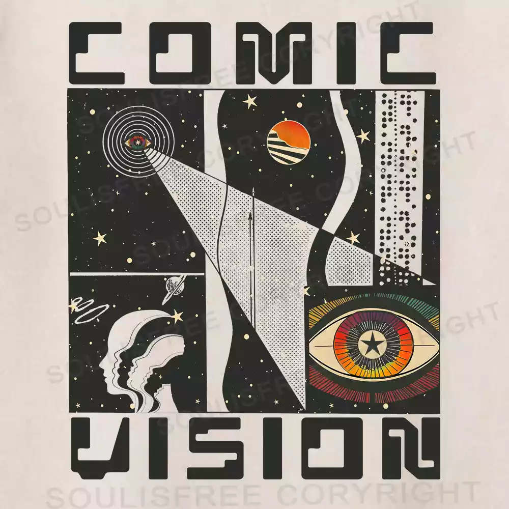 Comic Vision Washed Space T-shirt