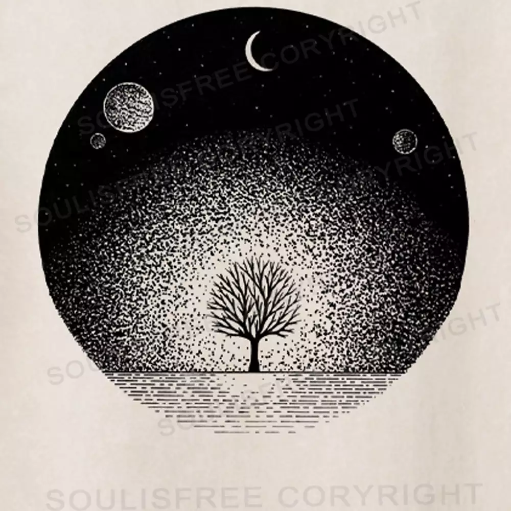 Rooted in the Cosmos Washed Space T-shirt