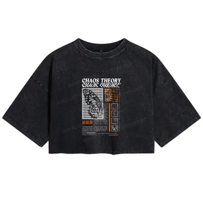 Chaos Theory Washed Crop T-shirt