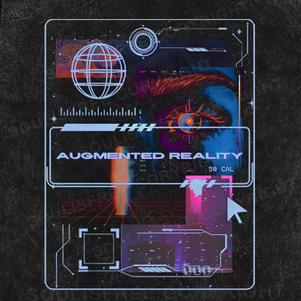 Augmented Reality Washed T-shirt