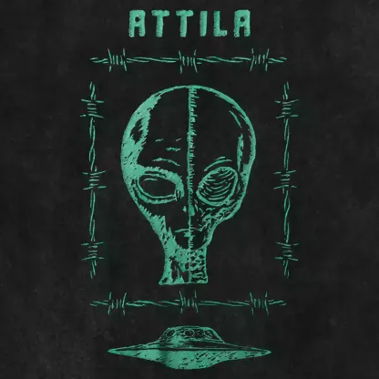 Green Alien Washed Alien T-shirt