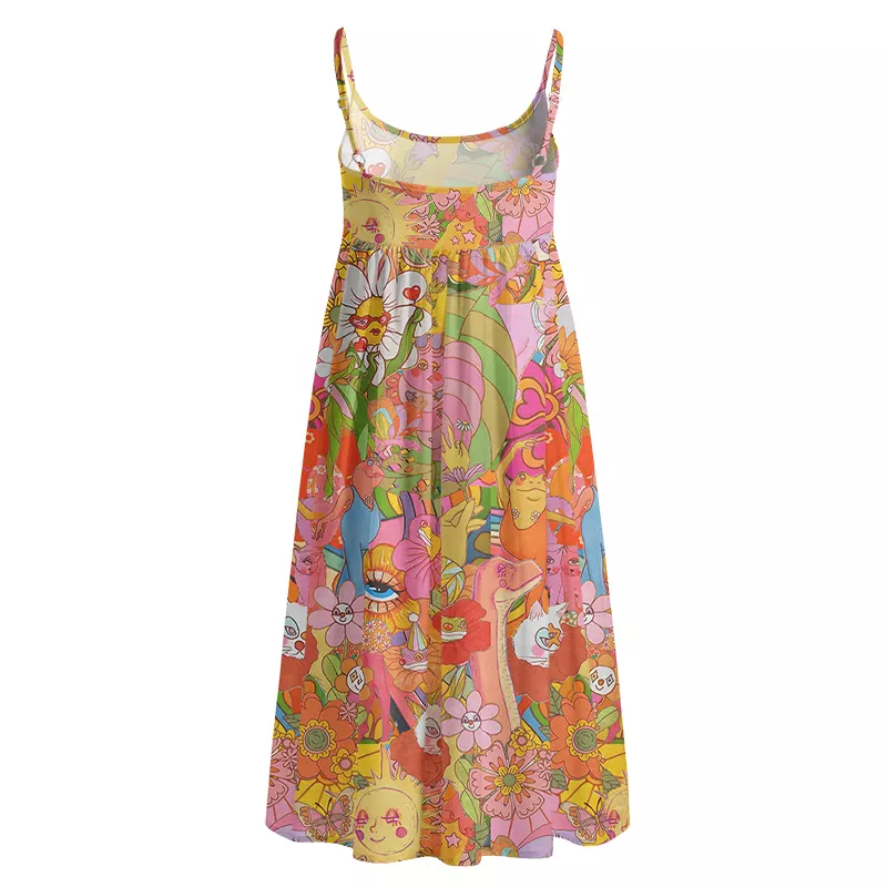 Soulisfree Garden of Joy Boho Midi Dress