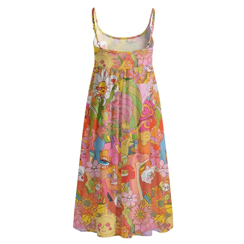 Soulisfree Garden of Joy Boho Midi Dress