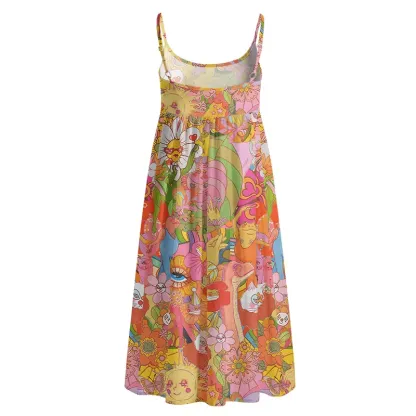Soulisfree Garden of Joy Boho Midi Dress