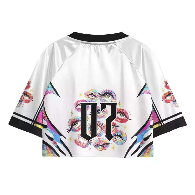 Soulisfree Eyes Everywhere Cropped Jersey