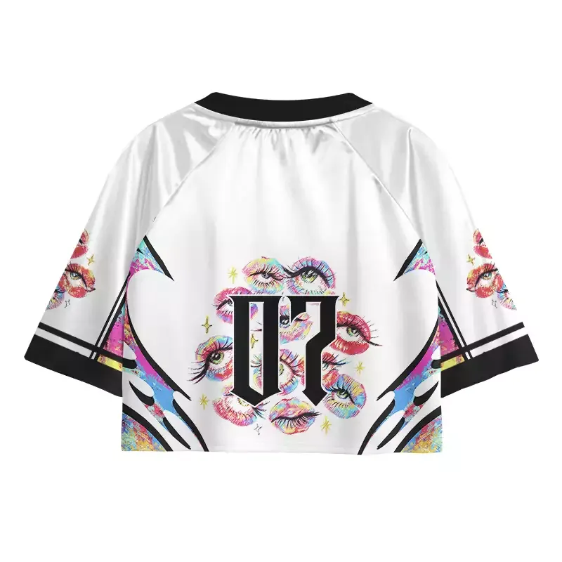 Soulisfree Eyes Everywhere Cropped Jersey