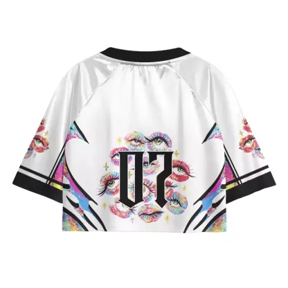 Soulisfree Eyes Everywhere Cropped Jersey