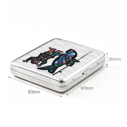 Soulisfree Fishing For Man's Fish Metal Pocket Case