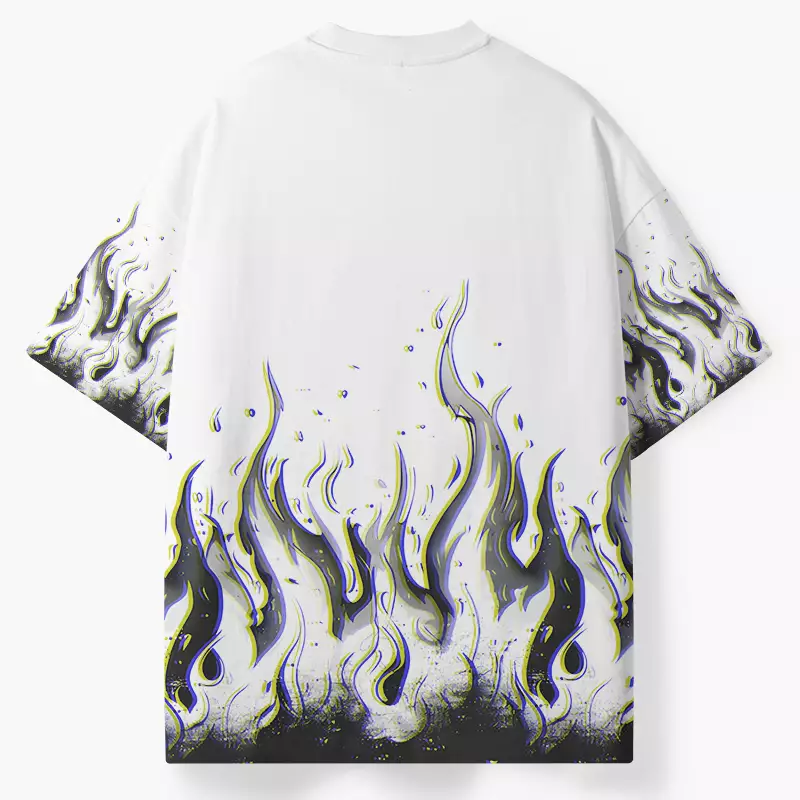 Soulisfree Glitch Flames ECO‑PERF Graphic Tee