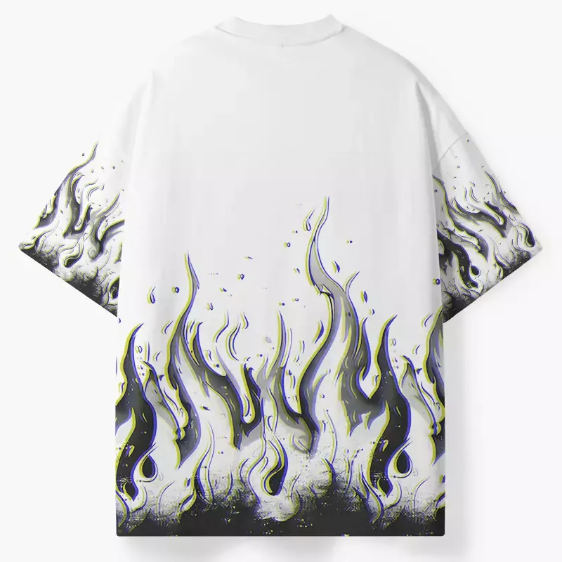 Soulisfree Glitch Flames ECO‑PERF Graphic Tee