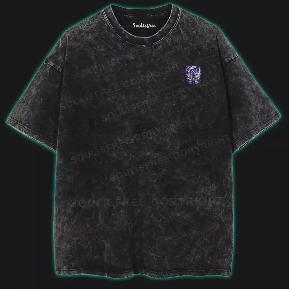 Cosmic Rebel Washed Space T-shirt