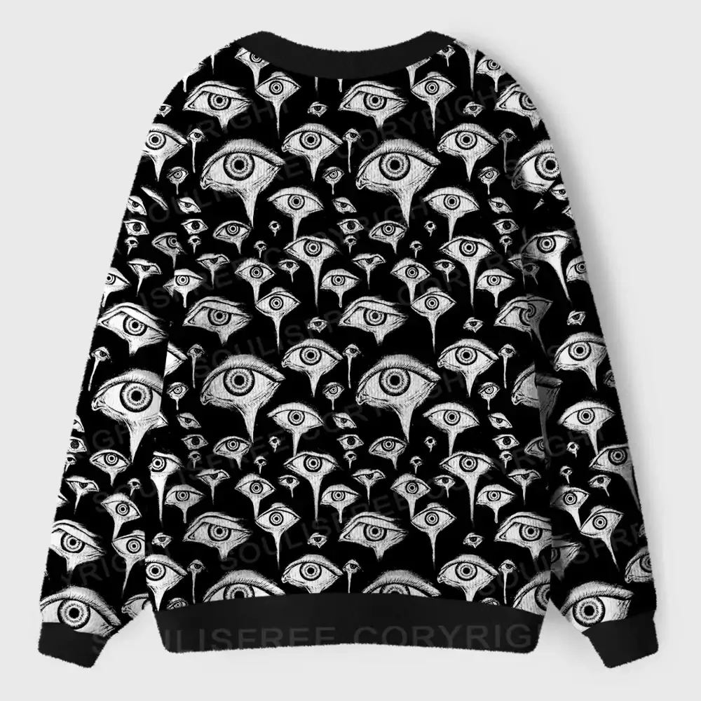 Gaze Into the Abyss Ugly Cardigan Sweaters