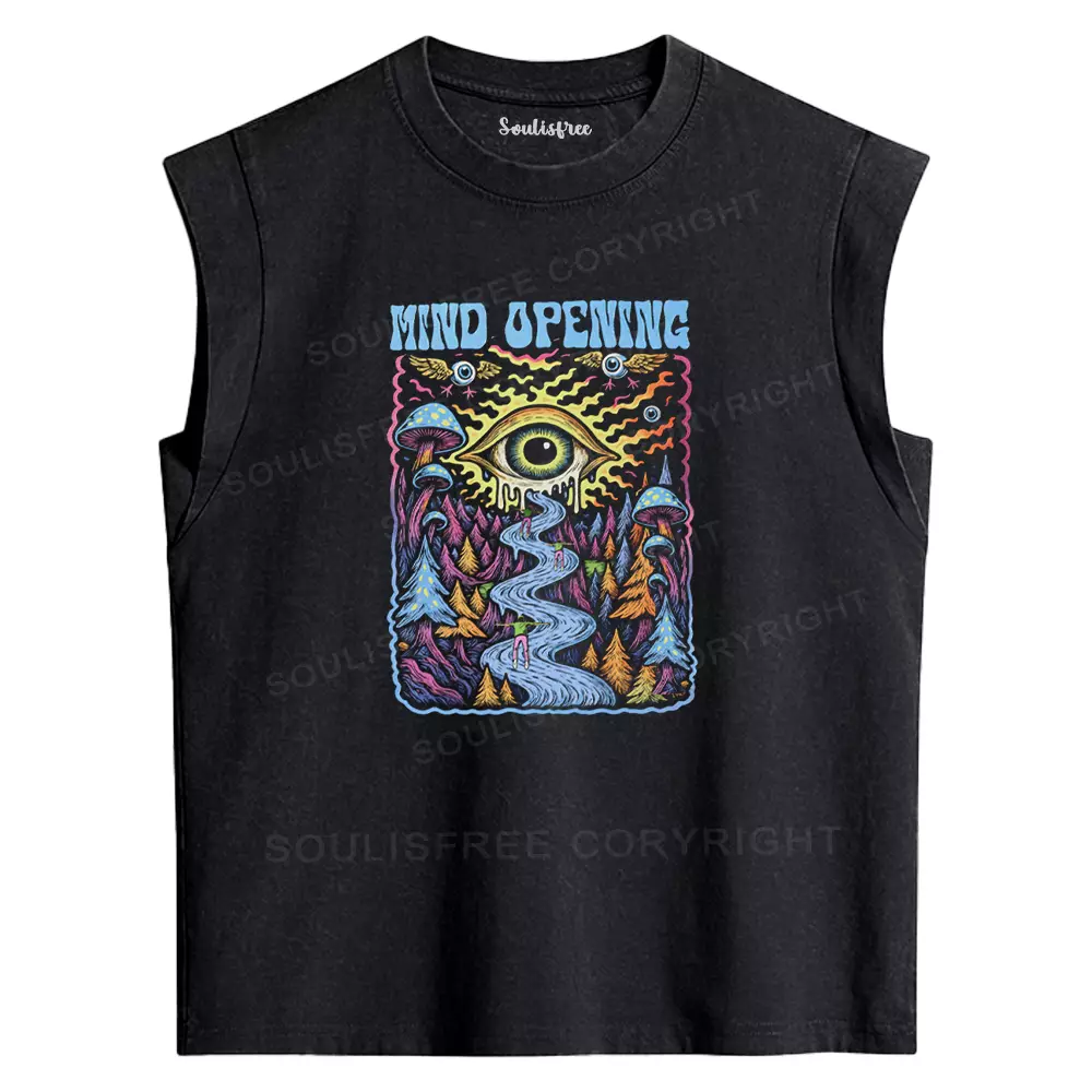 Mind Opening Washed Tank Tops