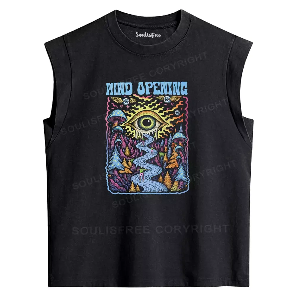 Designed Mind Opening Washed Tank Tops