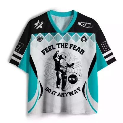 Personalized Feel The Fear Do It Anyway Mesh Jersey